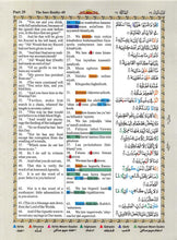 The Holy Quran Colour Coded Arabic Text and Transliteration with English Translation