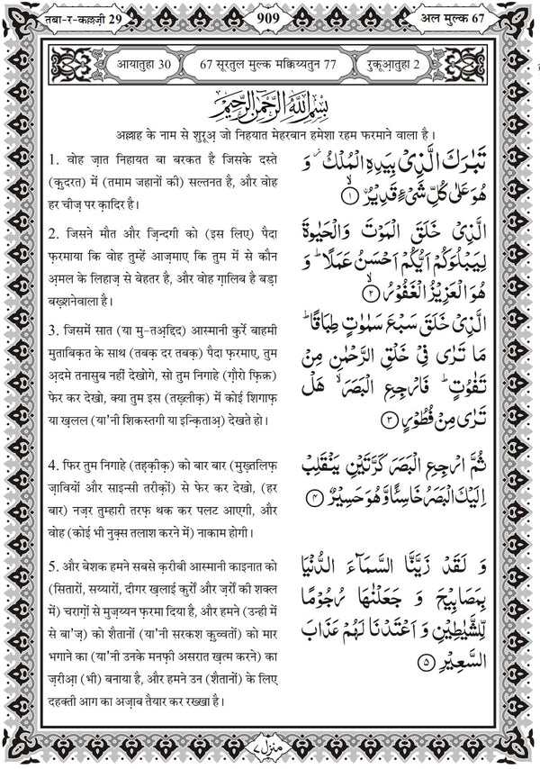 Quran Shareef Hindi Translation  Para 1 to 30