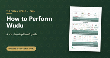 How to perform wudu step by step, a Hanafi guide, with a page from the Salaah Word by Word guide