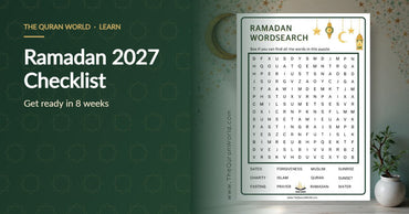 Ramadan 2027 preparation checklist, with a printable Ramadan wordsearch for kids