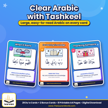 My Daily Dua Flashcards for Kids – 29 Everyday Duas, Printable A4 PDF with Arabic, Transliteration and English