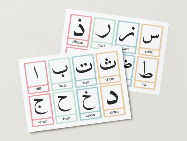 Arabic Alphabet Flashcard