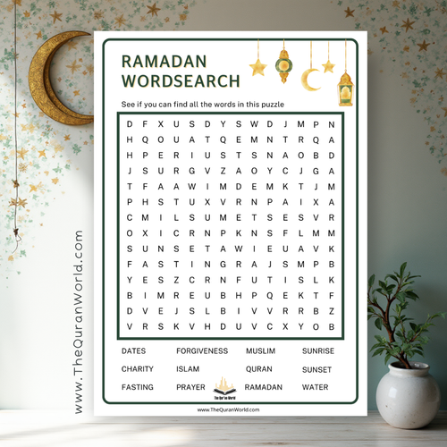 Ramadan Word search