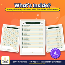 Learn Arabic for Kids: 300+ Printable Activities and Worksheets (410-Page PDF)