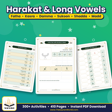 Learn Arabic for Kids: 300+ Printable Activities and Worksheets (410-Page PDF)