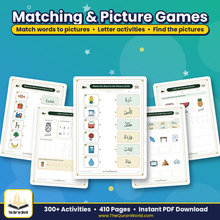 Learn Arabic for Kids: 300+ Printable Activities and Worksheets (410-Page PDF)