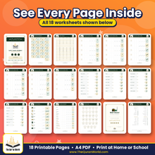 Arabic Alphabet Worksheets for Kids – Printable PDF (18 Pages)