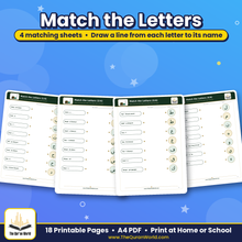 Arabic Alphabet Worksheets for Kids – Printable PDF (18 Pages)