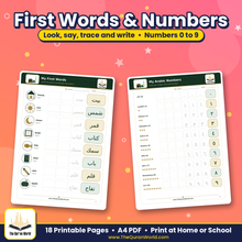 Arabic Alphabet Worksheets for Kids – Printable PDF (18 Pages)